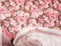 Textillux.sk - produkt Bavlnená látka-popelín ružová kytička kvetov  - digitálna tlač 140 cm
