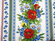 Bavlnená látka Vrchársky vzor - lúčne kvety 150 cm