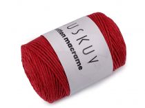 Textillux.sk - produkt Bavlnená pletacia priadza Cotton Macramé 250 g - 12 (8) červená