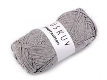 Textillux.sk - produkt Bavlnená pletacia priadza Pearl Cotton 100 g - 16 (7) šedá svetlá melír