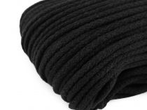 Textillux.sk - produkt Bavlnená šnúra Ø5 mm - 580 (0099) čierna