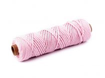 Textillux.sk - produkt Bavlnená šnúra macramé Ø3 mm - 11 (052) ružová najsv.