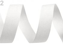 Textillux.sk - produkt Bavlnená stuha / plátnovka šírka 15 mm - 2 biela
