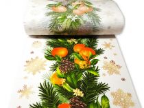 Textillux.sk - produkt Bavlnené vaflové piké vianočné pomaranče 50 cm