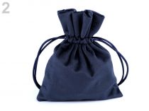 Textillux.sk - produkt Darčekové vrecúško 10x13 cm zamatové - 2 modrá tmavá