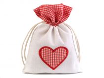 Darčekové vrecúško srdce 12,5x17,5 cm