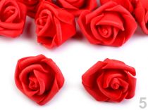 Textillux.sk - produkt Dekorácia ruža Ø4 cm - 5 červená rumelka