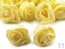 Textillux.sk - produkt Dekorácia ruža Ø4 cm - 11 bielo žltá