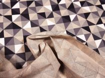 Textillux.sk - produkt Dekoračná látka 3D trojuholníky 140 cm