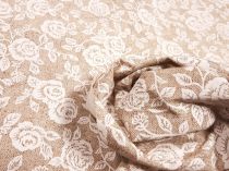 Textillux.sk - produkt Dekoračná látka ťahavá biela ruža 140 cm