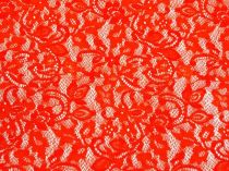 Textillux.sk - produkt Elastická krajka 140 cm - 2- elastická krajka, oranžovo červená