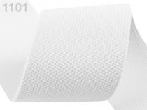 Textillux.sk - produkt Guma hľadká šírka 50mm tkaná farebná ČESKÝ VÝROBOK - 1101 biela