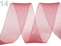 Textillux.sk - produkt Modistická krinolína jemná šírka 2,5 cm - 14 (CC18) červená tm.
