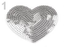 Textillux.sk - produkt Nažehlovačka srdce s flitrami
