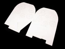 Textillux.sk - produkt Papierová krabička so stuhou a glitrami 21x21x7 cm