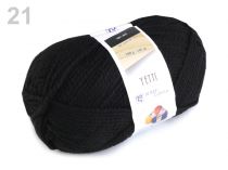 Textillux.sk - produkt Pletacia priadza 100 g Yetti - 21 (59005) čierna