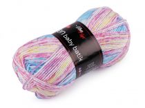 Textillux.sk - produkt Pletacia priadza Elen baby batik 100 g - 5 (5118) fialová sv. modrá