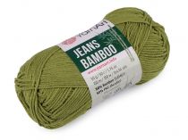 Textillux.sk - produkt Pletacia priadza Jeans Bamboo 50 g - 10 (137) zelená sv.