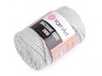 Textillux.sk - produkt Pletacia priadza Macrame Rope 3 mm 250 g - 3 (756) šedá najsvetlejšia