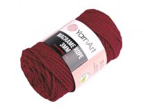Textillux.sk - produkt Pletacia priadza Macrame Rope 3 mm 250 g - 6 (781) bordó