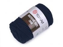 Textillux.sk - produkt Pletacia priadza Macrame Rope 3 mm 250 g - 12 (784) modrá temná