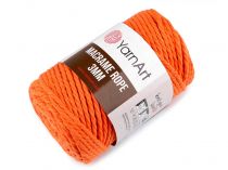 Textillux.sk - produkt Pletacia priadza Macrame Rope 3 mm 250 g - 15 (770) oranžová  