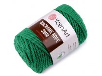 Textillux.sk - produkt Pletacia priadza Macrame Rope 3 mm 250 g - 17 (759) zelená