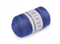 Textillux.sk - produkt Pletacia priadza PES macramé 3; 100 g - 16 (20) modrá