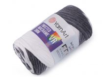 Textillux.sk - produkt Pletacia priadza Twisted Macrame 250 g - 6 (910) šedá biela