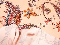 Textillux.sk - produkt Polyesterová šatovka s kvetinovým ornamentom 145 cm