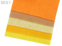 Textillux.sk - produkt Farebná sada dekoratívnych filcov / plstí 10x45 cm