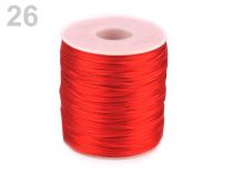 Textillux.sk - produkt Saténová šnúra Ø1 mm - 26 červená