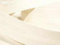 Textillux.sk - produkt Šikmý prúžok bavlnený šírka 20mm zažehlený  - 100 211 smetanová