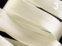 Textillux.sk - produkt Šikmý prúžok saténový 20mm zažehlený rozmeraný  - 3 krémová svetlá