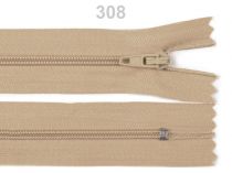 Textillux.sk - produkt Špirálový zips šírka 3 mm dĺžka 20 cm autolock - 308 hnedá prírodná