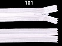 Špirálový zips skrytý šírka 3 mm dĺžka 35 cm Dederon