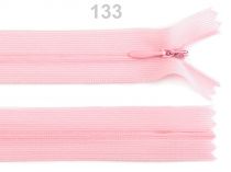 Textillux.sk - produkt Špirálový zips skrytý šírka 3 mm dĺžka 35 cm Dederon - 133 ružová svetlá