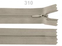Textillux.sk - produkt Špirálový zips skrytý šírka 3 mm dĺžka 40 cm - 310 šedobežová