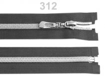 Textillux.sk - produkt Špirálový zips so striebornými zúbkami šírka 7 mm dĺžka 65 cm - 312 šedá kalná