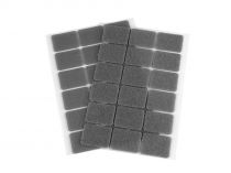 Textillux.sk - produkt Suchý zips samolepiaci obdĺžniky 25x32 mm - 4 šedá