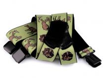 Textillux.sk - produkt Traky poľovnícke šírka 4 cm dĺžka 120 cm - 4 zelenobežova zver
