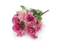 Textillux.sk - produkt Umelá kytica ruže - 4 ružovofialová
 lososová
