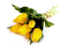 Textillux.sk - produkt Umelá kytica tulipán - 3 žltá