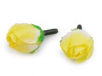 Textillux.sk - produkt Umelý kvet ruže Ø20 mm - 10 (1) bielo žltá