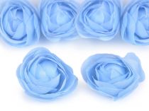 Textillux.sk - produkt Umelý kvet ruže Ø35 mm - 6 modrá svetlá