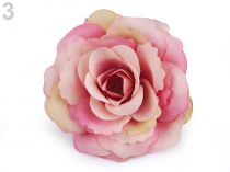 Textillux.sk - produkt Umelý kvet ruže Ø80 mm - 3 ružová tm.