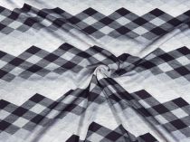 Textillux.sk - produkt Úplet šedé kosoštvorce 145 cm