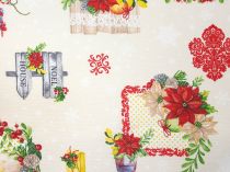 Textillux.sk - produkt Vianočná dekoračná látka Noel house 140 cm