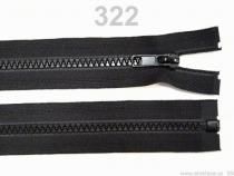 Textillux.sk - produkt Zips kosticový 5mm deliteľný 95cm / bundový / - 322 čierna