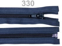Textillux.sk - produkt Zips špirálový 5mm,deliteľný,  60cm / bundový/ - 330 modrá tmavá
